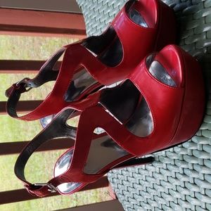 Burgundy Carlo by Santana Peep toe shoes